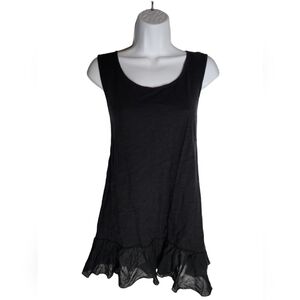 Black Gothic Skirted Tank   Med